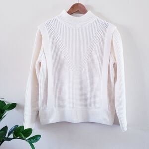 BETTY & Co. Cable Knit Chunky Mockneck Sweater - Ivory 40 (12 CAN)